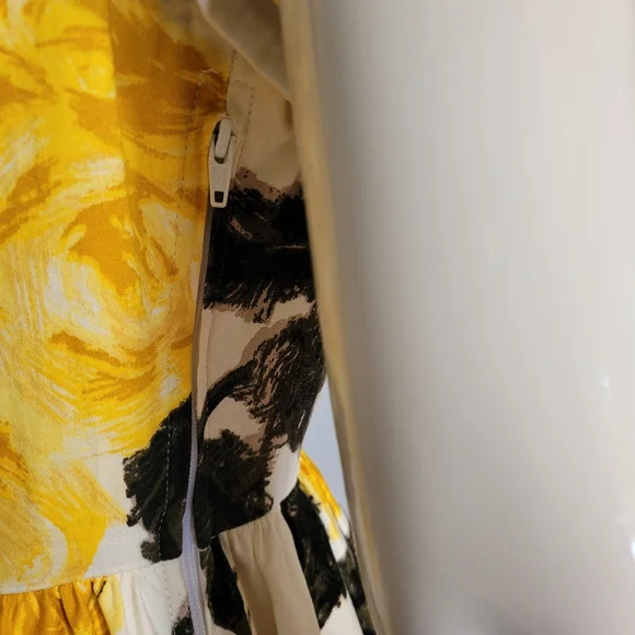 Pinup Couture Evelyn Yellow Roses Swing Dress + Bolero, VGUC, Size XL - Picture 8 of 11